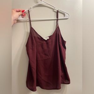 dark red tank top from taylor & sage size small